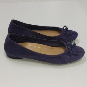 Vionic Callisto Purple Suede Ballet Flats Size 9